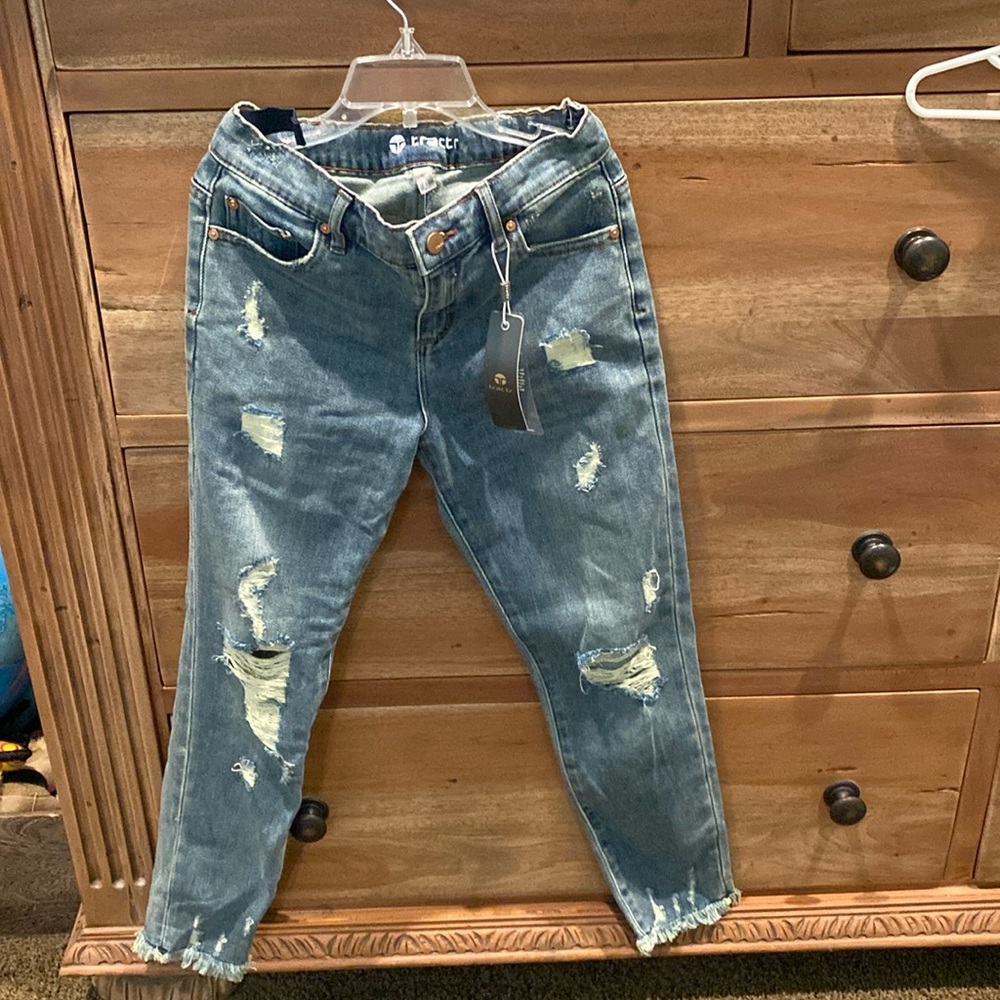 New jeans by Tractr.  Vintage look.  Adjustable waist.